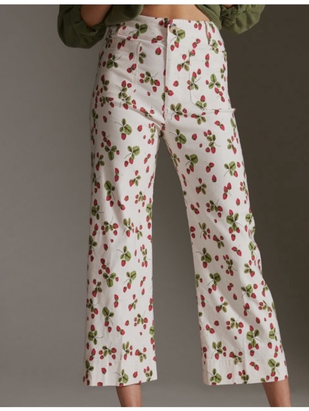 Anthropologie Maeve Colette strawberry pants size 29